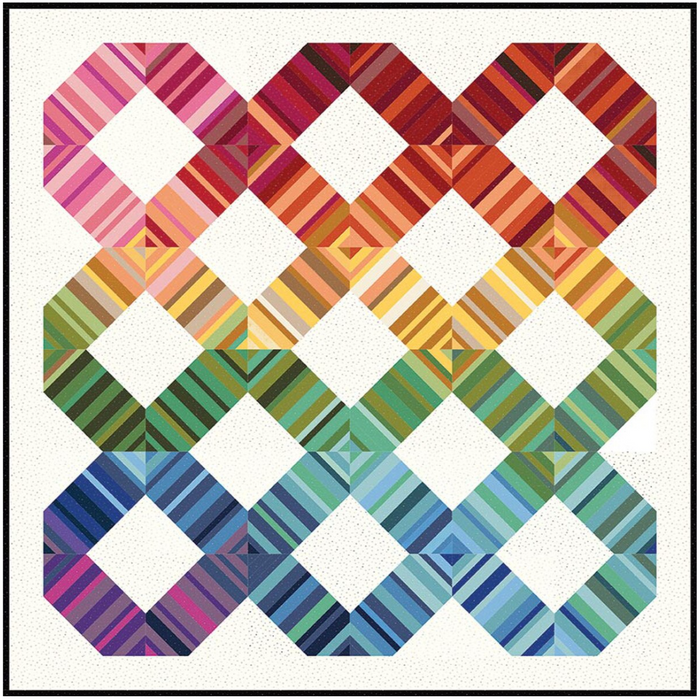 Scrap Happy Rainbow Connection Quilt Pattern by Amy Smart