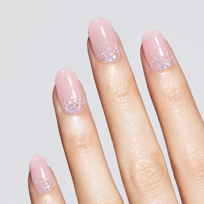 Semicured UV gel nail sticker kit N061