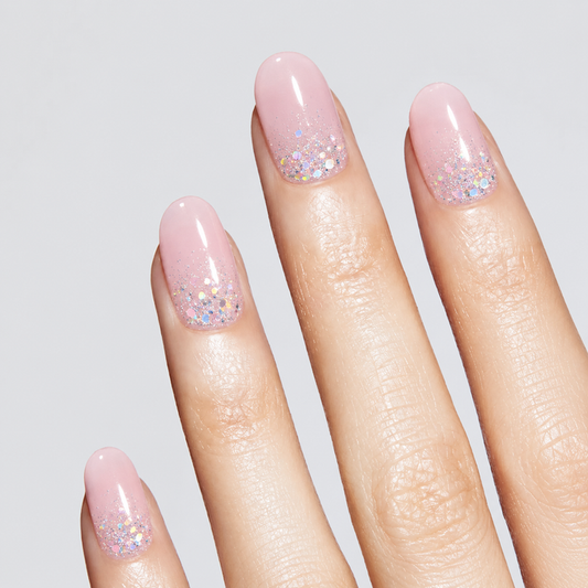Semicured UV gel nail sticker kit N061