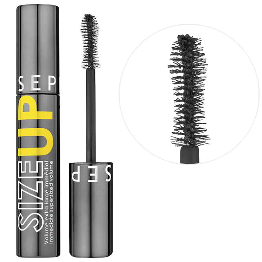 SEPHORA Size Up Mascara 01 Ultra Black Immediate Supersized Volume ماسكارا لزيادة كثافة الرموش من سيفورا