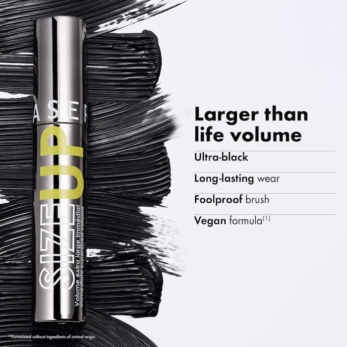 SEPHORA Size Up Mascara 01 Ultra Black Immediate Supersized Volume ماسكارا لزيادة كثافة الرموش من سيفورا