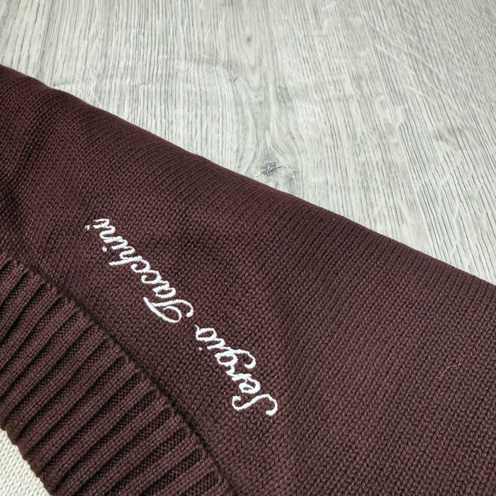 Sergio Tacchini 'Bruni' Knit Track Jacket - Bitter Chocolate