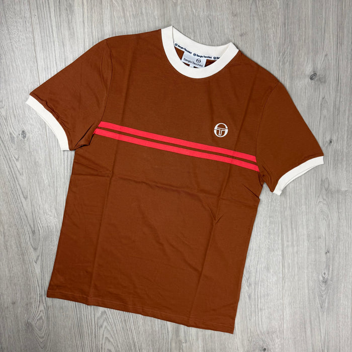 Sergio Tacchini 'Supermac' T-Shirt - Mocha Bisque