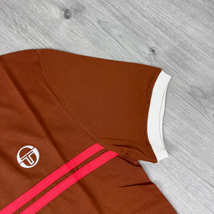 Sergio Tacchini 'Supermac' T-Shirt - Mocha Bisque