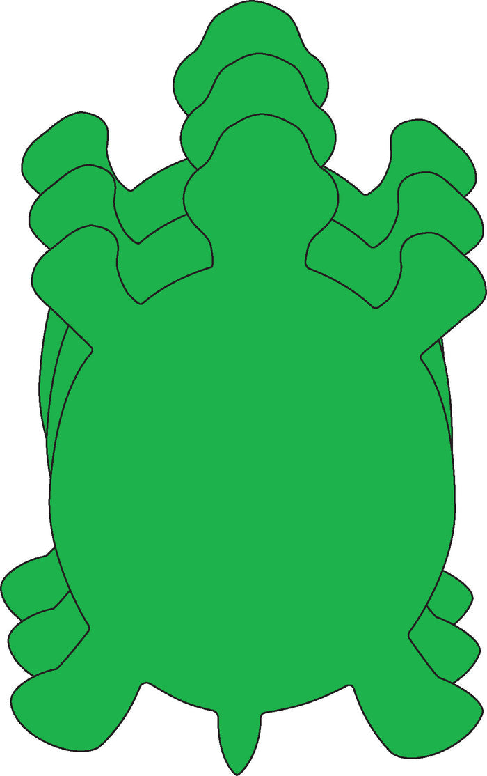Small Single Color Creative Foam Cut-Outs - Turtle - Creative Shapes Etc.