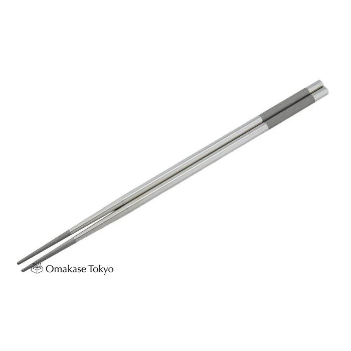 Shimomura Lightweight Stainless Steel Long Cooking Chopsticks 30cm