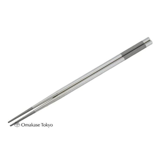 Shimomura Lightweight Stainless Steel Long Cooking Chopsticks 30cm