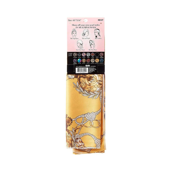 Silky Satin Wrap Scarf [Luxury 2] #HQ127