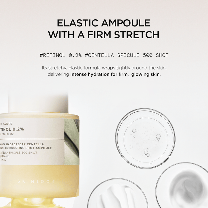 SKIN1004 Madagascar Centella Retinol 0.2 Boosting Shot Ampoule 30ml أمبولة تعزيز ريتينول سنتيلا مدغشقر 0.2 من SKIN1004 - Princess Cosmetics Qatar