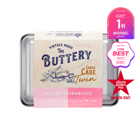 SKINFOOD Buttery Cheek Cake Twin بلاشر كريمي ثنائي