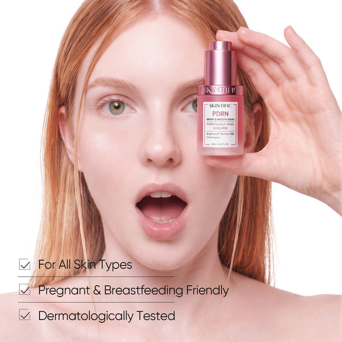Skintific PDRN Bright & Smooth Serum 20ml سيروم سكينتيفيك بي دي آر إن برايت آند سموث - Princess Cosmetics Qatar