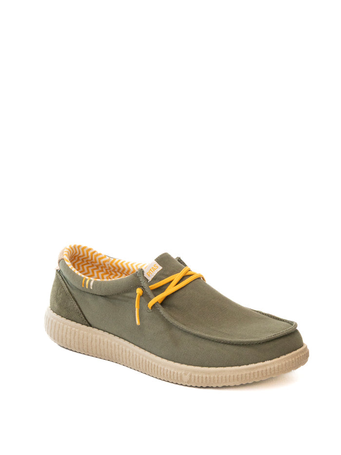 PITAS Slip on ledro kaki LEDRO TESSUTO-KAKI