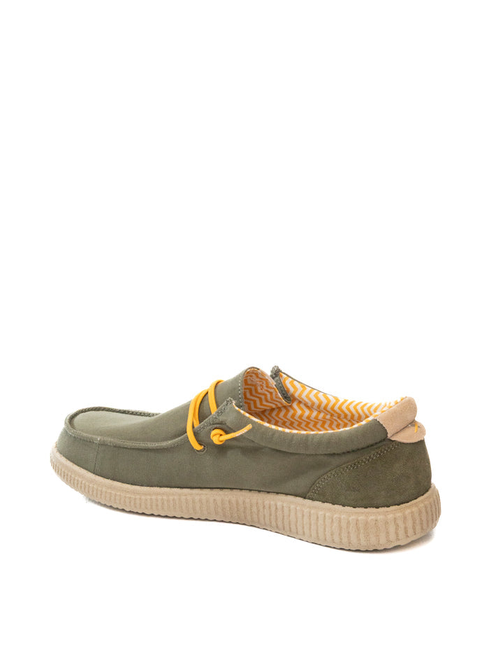 PITAS Slip on ledro kaki LEDRO TESSUTO-KAKI
