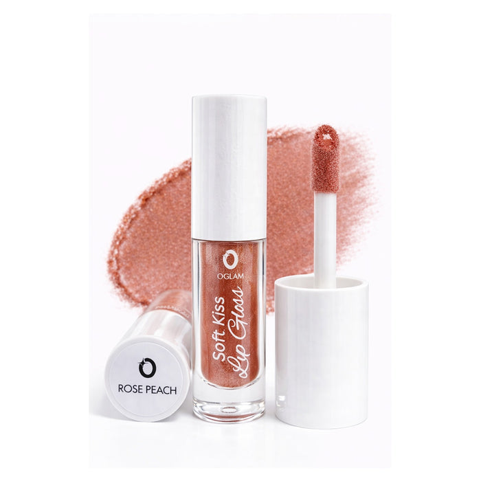 Soft Kiss Lip Gloss by O Glam - ROSE PEACH