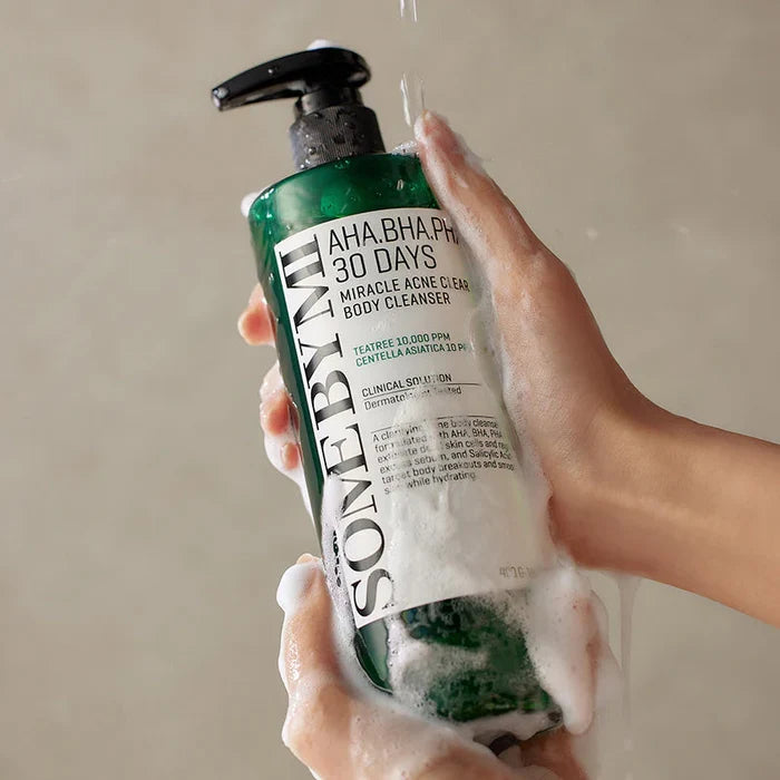 SOME BY MI AHA BHA PHA 30 Days Miracle Acne Clear Body Cleanser غسول  الجسم لعلاج الحبوب من سمباي مي
