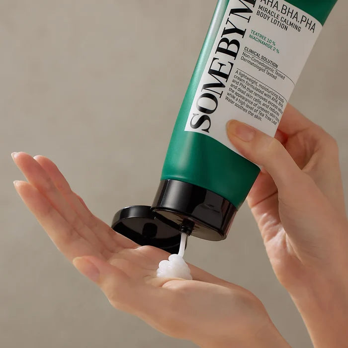 SOME BY MI AHA BHA PHA Miracle Calming Body Lotion كريم مرطب ومهدئ للجسم من سمباي مي