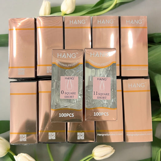 SQUARE SHORT Premium HANG Gel X Tips - Refill