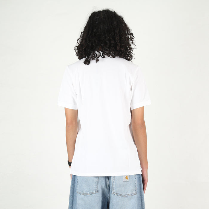 S/S Chase Pique Polo - White / Gold
