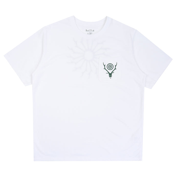 S/S Round Pocket T-Shirt - White