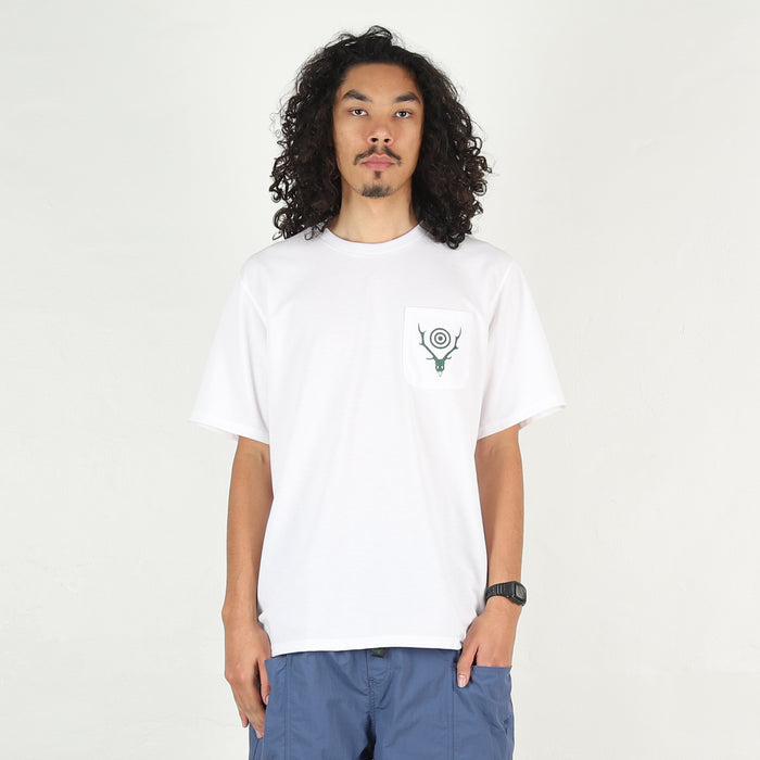 S/S Round Pocket T-Shirt - White
