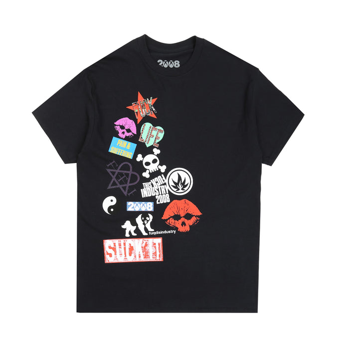 Stickers T-Shirt - Black