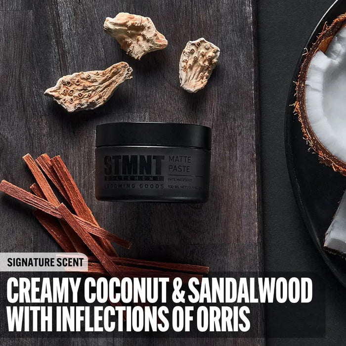 STMNT Matte Paste 3.38 oz — Strong Hold, Super‑Matte, Non‑Greasy - BUYBARBER.COM