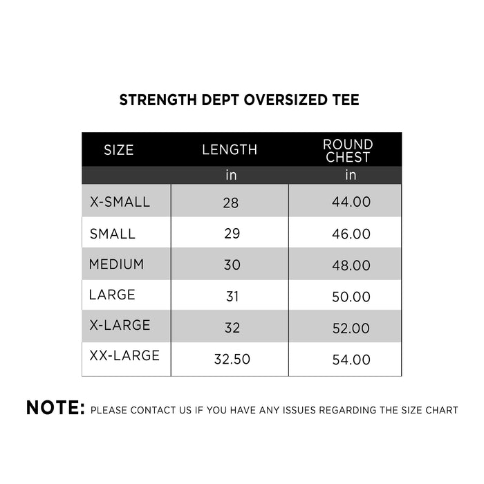 Strength Dept Oversized Tee - IRONGEAR Fitness