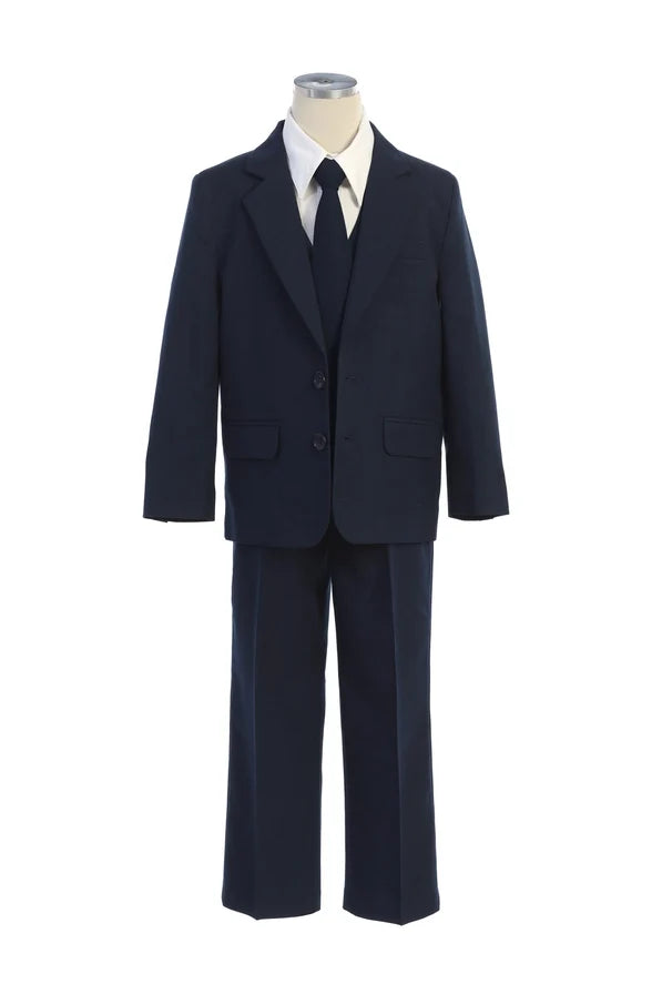 Sweet Kids 5 Piece Slim Fit Suit Set-Navy