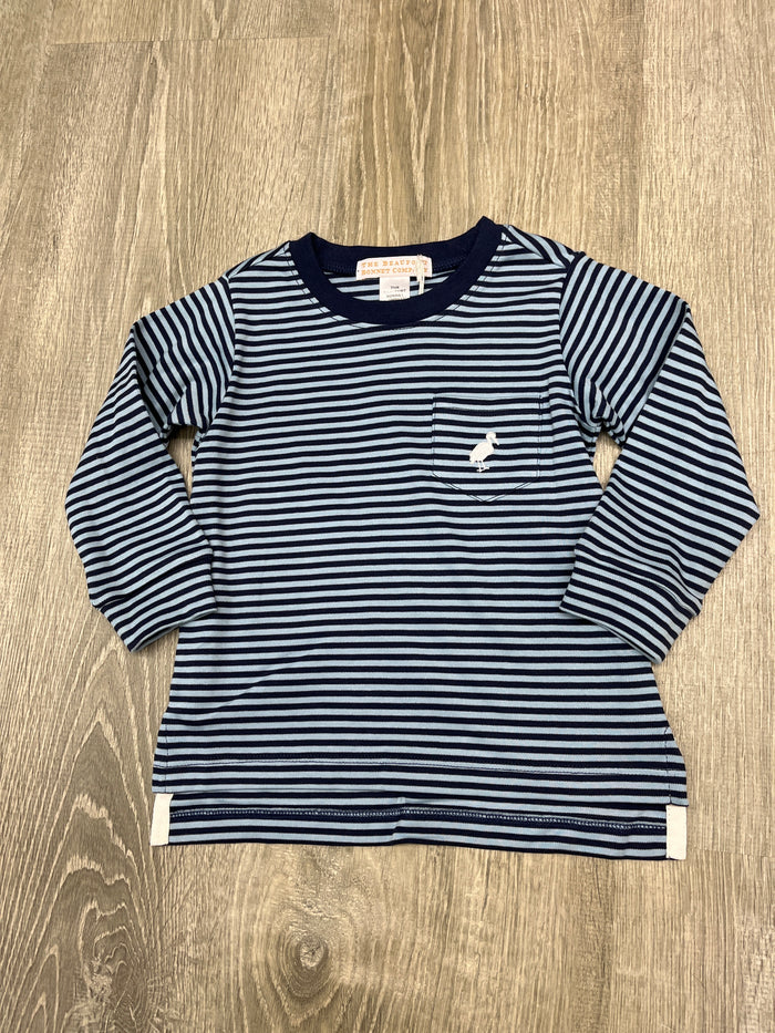 TBBC L/S Carter Crewneck-Barr Blue/Navy Stripe
