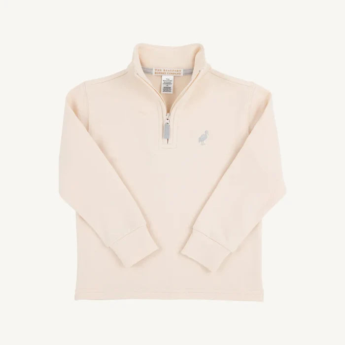 TBBC Oatmeal Hayword Half Zip Sweater