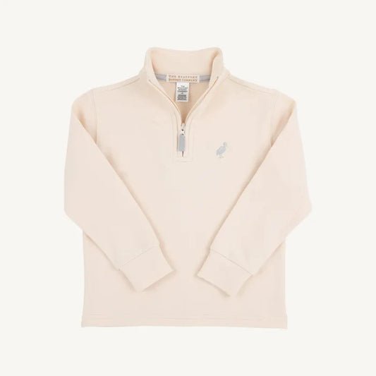 TBBC Oatmeal Hayword Half Zip Sweater