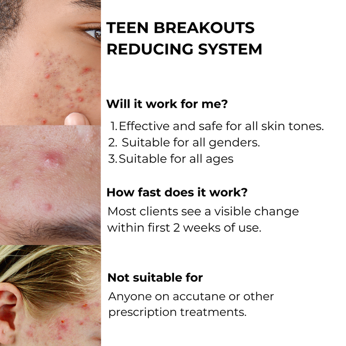 Teen acne trio -