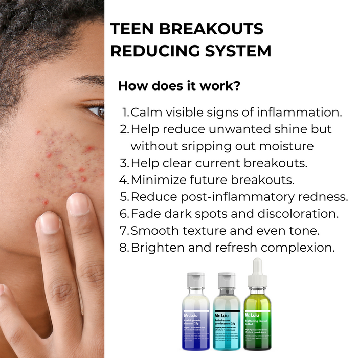 Teen acne trio -