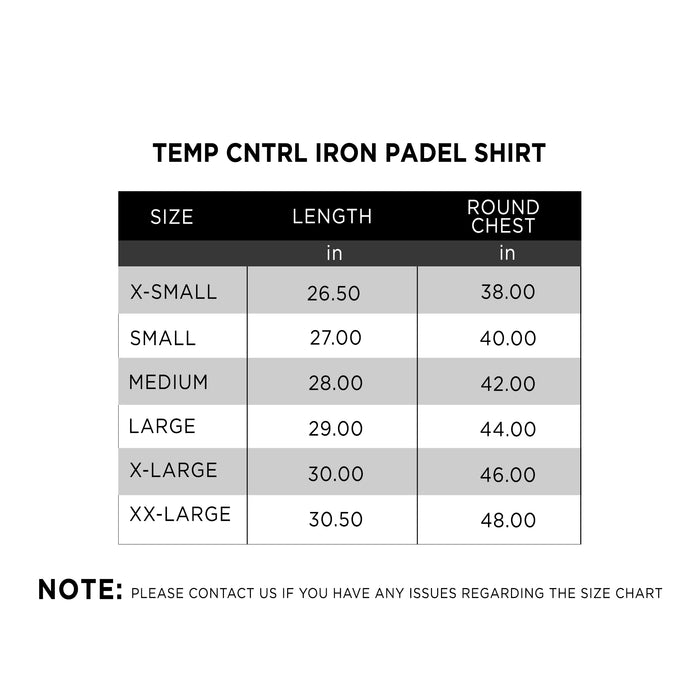 TEMP CNTRL IRON PADEL SHIRT - IRONGEAR Fitness