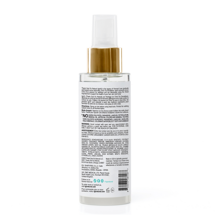 tgin Miracle Styling Heat Protectant Spray 4oz