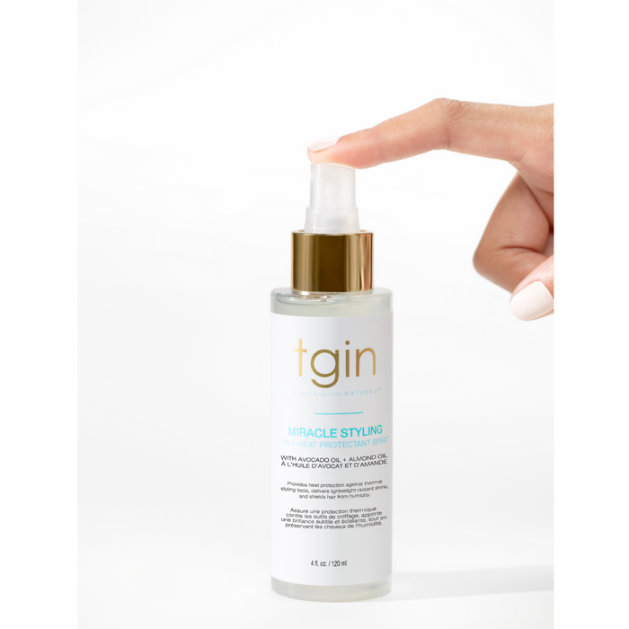 tgin Miracle Styling Heat Protectant Spray 4oz