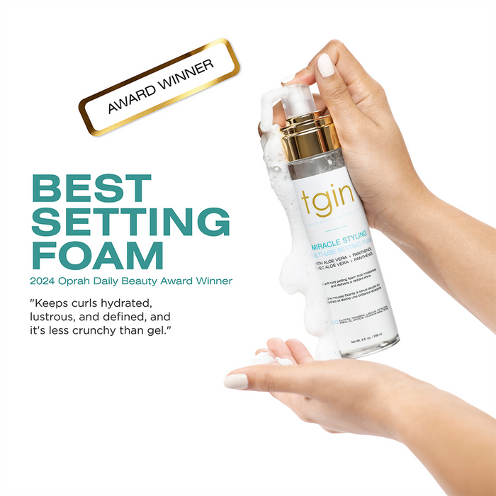 tgin Miracle Styling Setting Foam 8oz