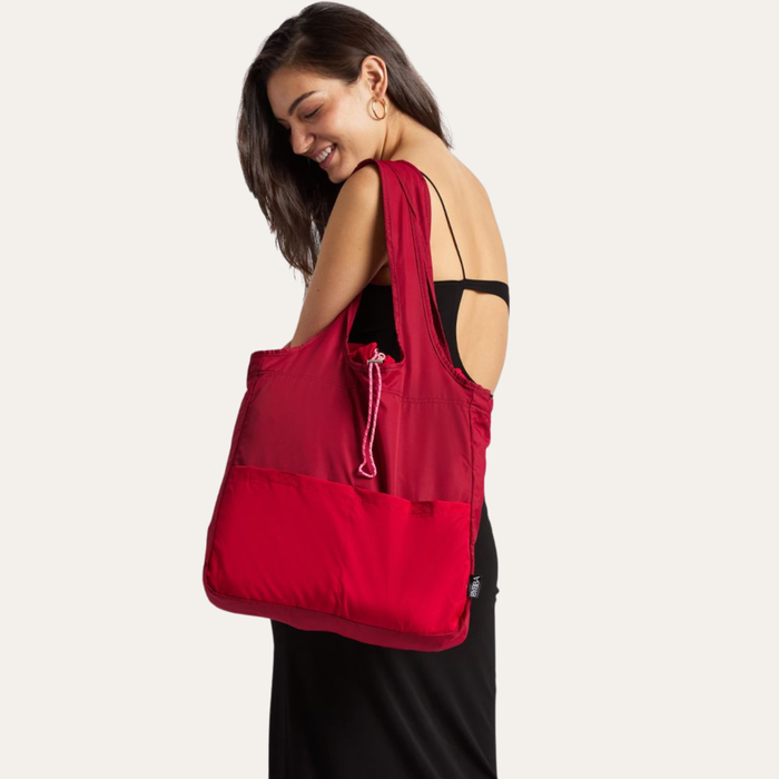 THE BALOS PACKABLE TOTE BAG / SEABERRY