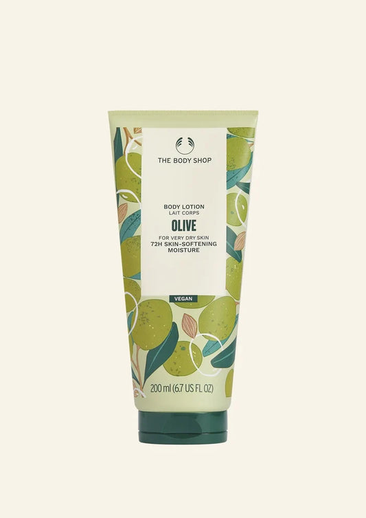 THE BODY SHOP Body Lotion Lait Corps Olive Fore Very Dry Skin 72 H Skin Softening Moisture Vegan
