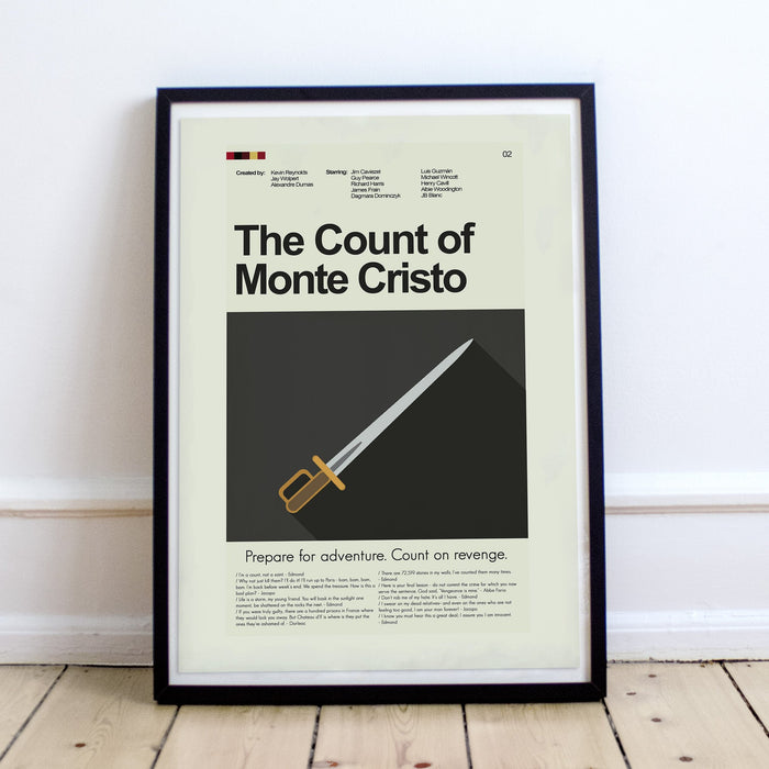 The Count of Monte Cristo - Sword | 12"x18" or 18"x24" Print only