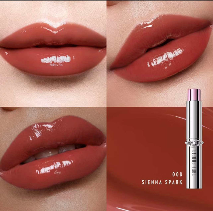 Timephoria Spectra Ultra Stay-Shine Transfer Proof Lip Vinyl أحمر شفاه تيمفوريا سبكترا ألترا ستاي-شاين المقاوم للانتقال - Princess Cosmetics Qatar