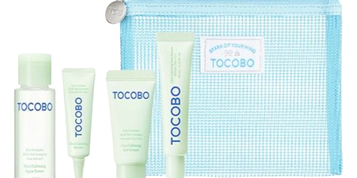 TOCOBO Cica Calming Travel Kit مجموعة العناية بالبشرة من توكوبو بحجم السفر