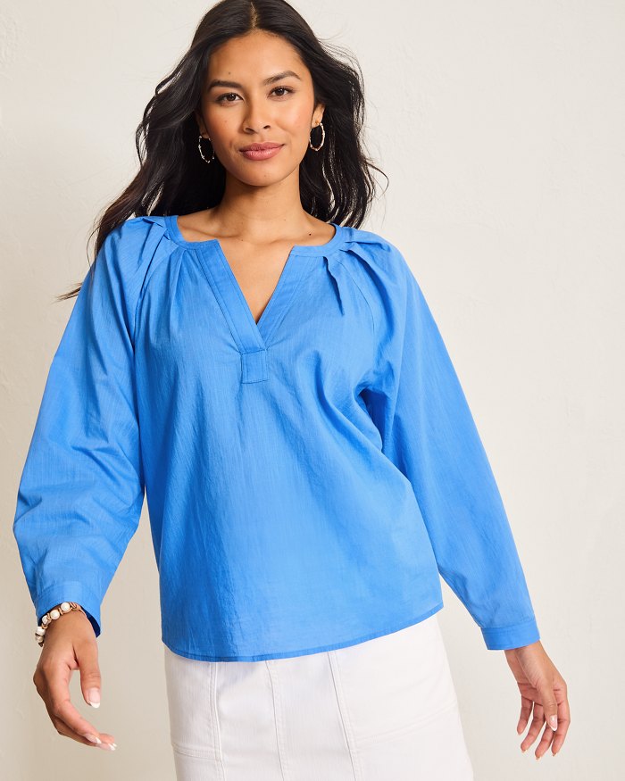 TOMMY BAHAMA SEDONA SUN LONG SLEEVE TOP