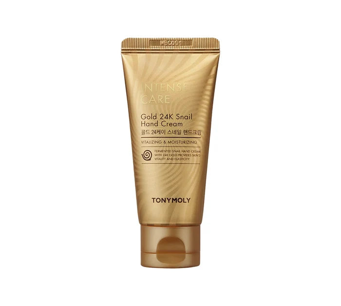 TONYMOLY Intense Care Gold 24k Snail Hand Cream كريم ترطيب اليدين بالحلزون و الذهب