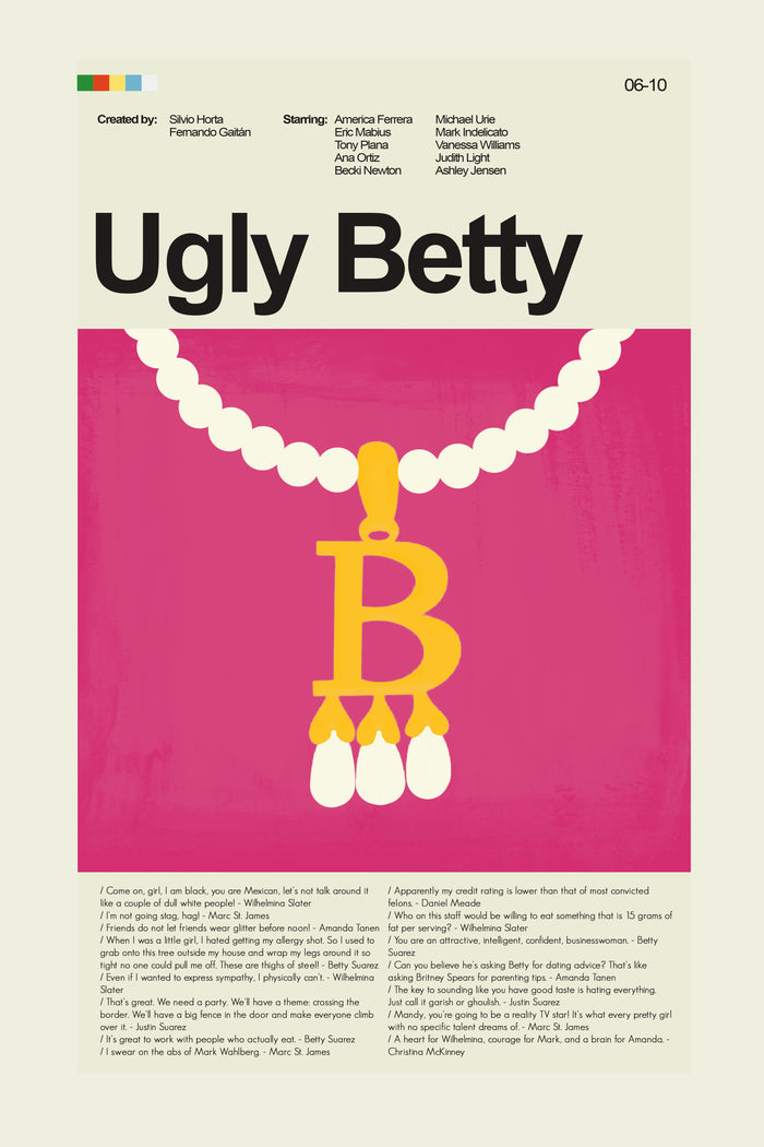 Ugly Betty Mid-Century Modern Print | 12"x18" or 18"x24" Print only