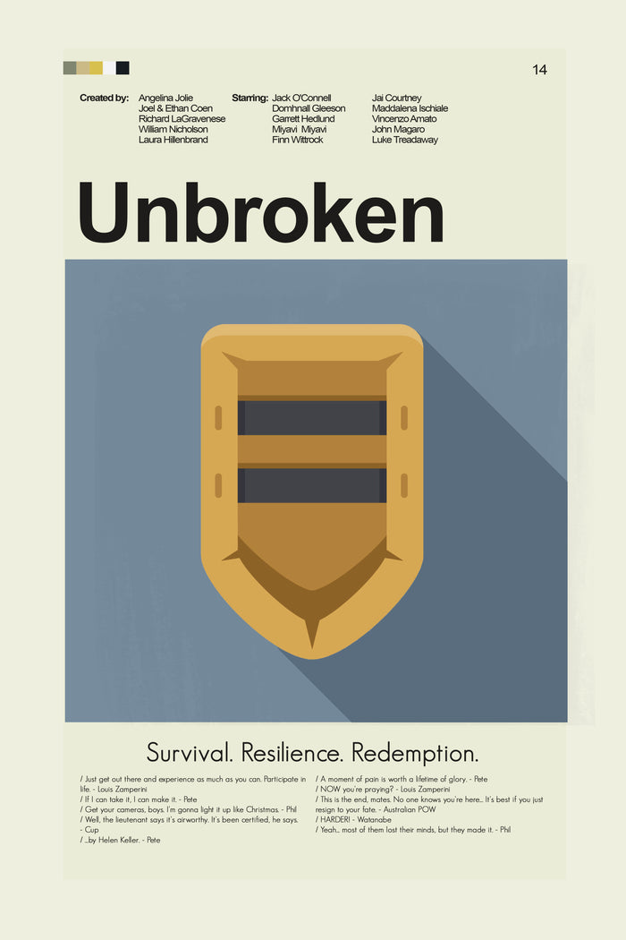 Unbroken Mid-Century Modern Print | 12"x18" or 18"x24" Print only