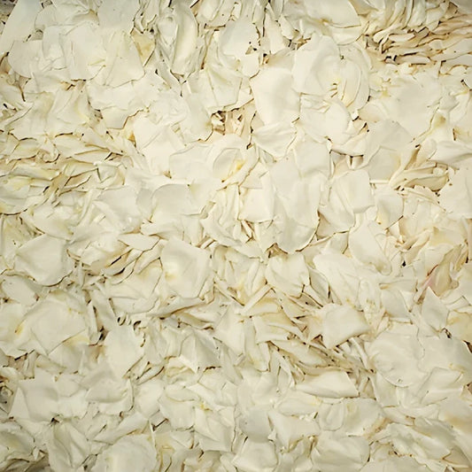 White Dried Wedding Rose Petals