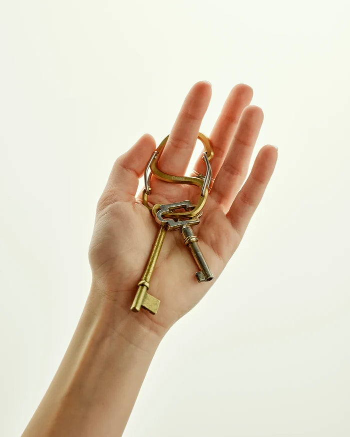 Vapor Brass Coach Whip Carabiner