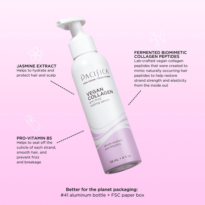 Vegan Collagen Anti - Frizz Sealing Serum - Pacifica