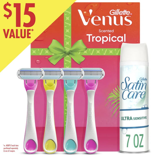 VENUS Gillette scented Tropical close and smooth shave with every stroke